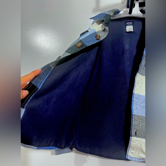 Carter's Blue and Black Checkered Kids Jacket - Picture 7 of 7